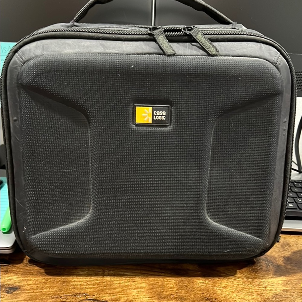 Black Hard Shell Camera Case with Contoured Design